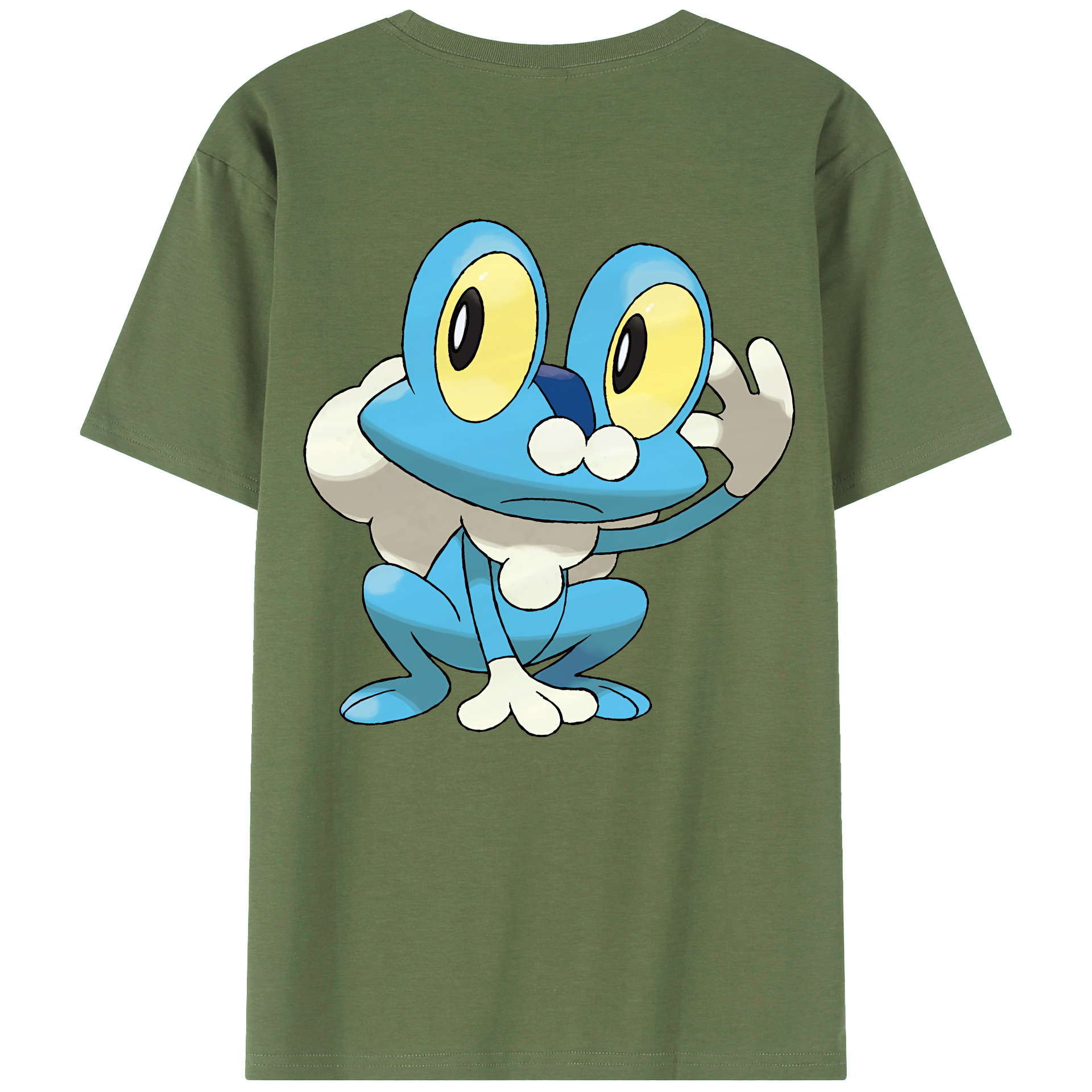 （画像用） ポケットモンスター Pokémon 綿100％ メンズ半袖Tシャツ（バックプリント） 通気性
